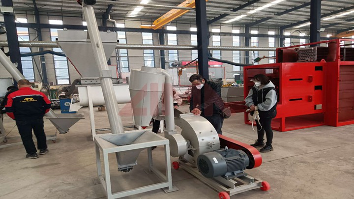large scale Trout feed making machine in South Korea